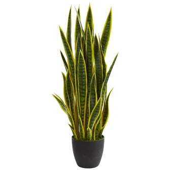 38" Artificial Sansevieria Plant - Low Maintenance, Life-Like & Vibrant Silk Plants For Busy People.