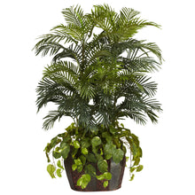 54" Artificial Double Areca w/Vase & Pothos Silk Plant - Low Maintenance, Life-Like & Vibrant Silk Plants For Busy People.