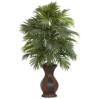 37" Artificial Areca Palm w/Urn Silk Plant - Low Maintenance, Life-Like & Vibrant Silk Plants For Busy People.