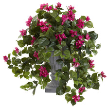 28" Artificial Bougainvillea with Urn UV Resistant (Indoor/Outdoor) - Low Maintenance, Life-Like & Vibrant Silk Plants For Busy People.