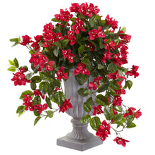 28" Artificial Bougainvillea with Urn UV Resistant (Indoor/Outdoor) - Low Maintenance, Life-Like & Vibrant Silk Plants For Busy People.