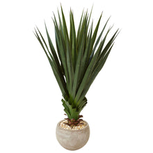 4.5 Ft Artificial Spiked Agave in Bowl (Indoor/Outdoor) - Low Maintenance, Life-Like & Vibrant Silk Plants For Busy People.