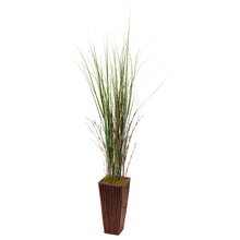 54" Artificial Bamboo Grass in Bamboo Planter - Low Maintenance, Life-Like & Vibrant Silk Plants For Busy People.