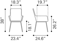 2 x Lyon Dining Chairs - A Noteworthy Addition To Dinning Or Accent Feature, Ships In 24 HRS.