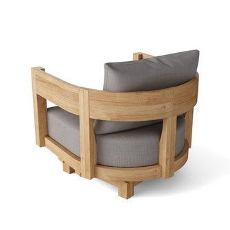 Memorable 6-Piece Arm-Chair Set in Teak, Arrives Fully Assembled (except coffee table) - 360Ìâå¡ Deep Swivel Seats Allows To Bask In Comfort.