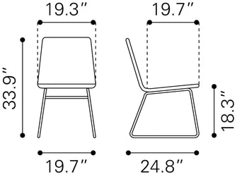 2 x Laporte Dining Chairs - Ships In 24 HRS, A Noteworthy Addition To Your Patio.