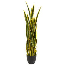 4' Artificial Sansevieria Plant - Low Maintenance, Life-Like & Vibrant Silk Plants For Busy People.