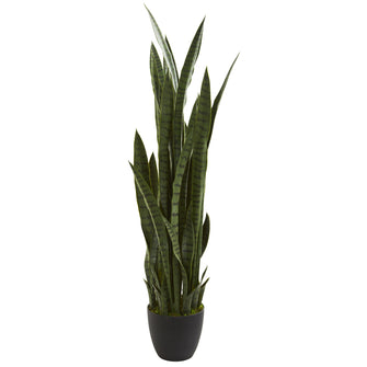 46" Artificial Sansevieria Plant - Low Maintenance, Life-Like & Vibrant Silk Plants For Busy People.
