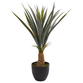 30" Artificial Agave Plant - Low Maintenance, Life-Like & Vibrant Silk Plants For Busy People.