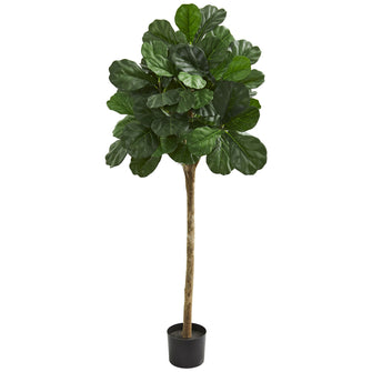 5' Artificial Fiddle Leaf Fig Tree - Low Maintenance, Life-Like & Vibrant Silk Trees For Busy People.