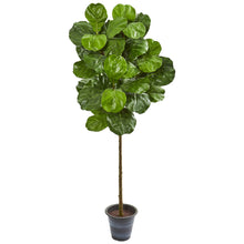 5' Artificial Fiddle Leaf Tree With Decorative Planter - Low Maintenance, Life-Like & Vibrant Silk Trees For Busy People.