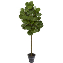 6.5' Artificial Fiddle Leaf Tree With Decorative Planter - Low Maintenance, Life-Like & Vibrant Silk Trees For Busy People.