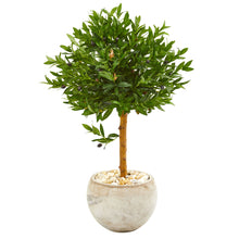 38" Artificial Olive Topiary Tree in Bowl Planter UV Resistant (Indoor/Outdoor) - Low Maintenance, Life-Like & Vibrant Silk Trees For Busy People.