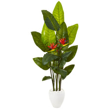 70" Artificial Bird of Paradise Plant in White Planter (Real Touch) - Low Maintenance, Life-Like & Vibrant Silk Plants For Busy People.