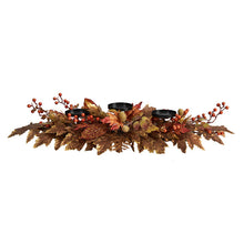 5" x 36" Artificial Autumn Maple Leaves & Berries Arrangement - Low Maintenance, Life-Like & Vibrant Silk Flowers For Busy People.