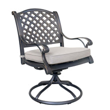 Night Aluminum Dining Swivel Rocker Chair, Includes All-Weather Cushion & Delivered Free.