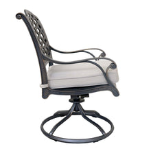 Night Aluminum Dining Swivel Rocker Chair, Includes All-Weather Cushion & Delivered Free.