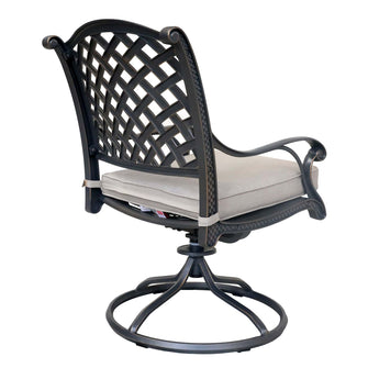Night Aluminum Dining Swivel Rocker Chair, Includes All-Weather Cushion & Delivered Free.