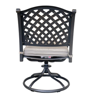 Night Aluminum Dining Swivel Rocker Chair, Includes All-Weather Cushion & Delivered Free.