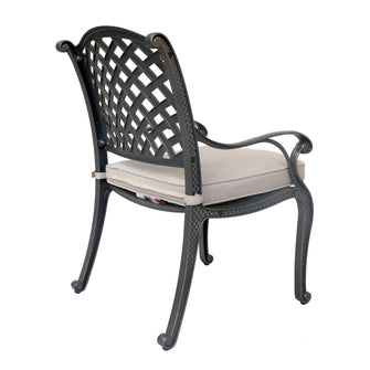Night Aluminum Dining Arm Chair, Includes All-Weather Cushion & Delivered Free.
