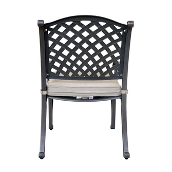 Night Aluminum Dining Arm Chair, Includes All-Weather Cushion & Delivered Free.