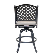 Cast Dessert Night Aluminum Bar Stool With Cushion