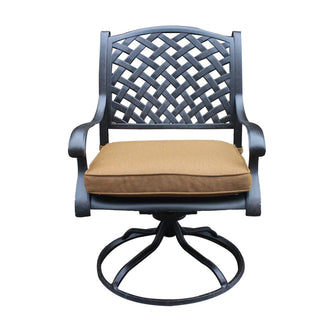 Aluminum Dining Swivel Rocker, Includes All-Weather Cushion & Delivered Free.