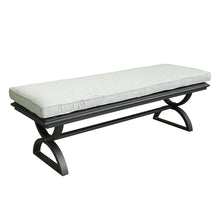 Aluminum Dining Bench That Seats 2/3 - Remains Rust Free With UV Repellent Powder Coat Finish, Includes All-Weather Cushions.