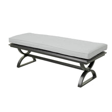 Aluminum Dining Bench That Seats 2/3 People - Remains Rust Free With UV Repellent Powder Coat Finish, Includes All-Weather Cushions