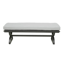 Aluminum Dining Bench That Seats 2/3 People - Remains Rust Free With UV Repellent Powder Coat Finish, Includes All-Weather Cushions