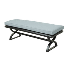 Aluminum Dining Bench That Seats 2/3 People - Remains Rust Free With UV Repellent Powder Coat Finish, Includes All-Weather Cushions & Delivered Free.