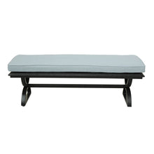 Aluminum Dining Bench That Seats 2/3 People - Remains Rust Free With UV Repellent Powder Coat Finish, Includes All-Weather Cushions & Delivered Free.
