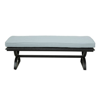 Aluminum Dining Bench That Seats 2/3 People - Remains Rust Free With UV Repellent Powder Coat Finish, Includes All-Weather Cushions & Delivered Free.