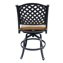 Cast Aluminum Bar Stool, Includes All Weather Cushion & Delivered Free.