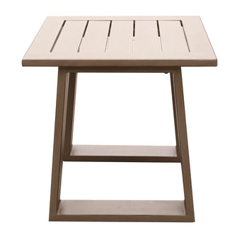 24" End Table In Aluminium With Powder Coatded Finish, Remains Rust Free, A Note Worthy End That's Delivered Free.