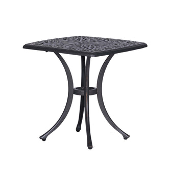 21" Aluminium Side Table In Gunmetal Gray, A Noteworthy Outdoor End Table That's Delivered Free.