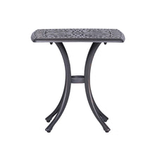 21" Aluminium Side Table In Gunmetal Gray, A Noteworthy Outdoor End Table That's Delivered Free.