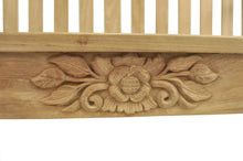 Raw Teak 50" Round Rose Bench, 37 H x 50 W x 24 L, Delivered Fre In 5 - 9 Working Days
