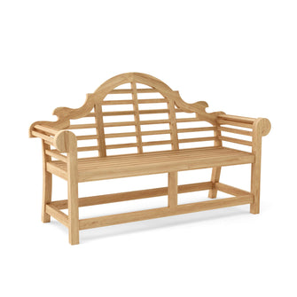 Unique Marlborough 2-Seater Bench, 41 H x 66 W x 25 L, Crafted In Teak & Sanded Smooth To Natural Form, Arrives In 5 - 9 Working Days.