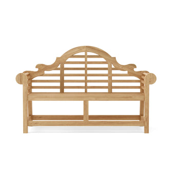 Unique Marlborough 2-Seater Bench, 41 H x 66 W x 25 L, Crafted In Teak & Sanded Smooth To Natural Form, Arrives In 5 - 9 Working Days.