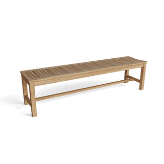 Raw Teak 4-Seater Bench, 18 H x 71 W X 17 D, Arrives In 5 - 9 Working Days.