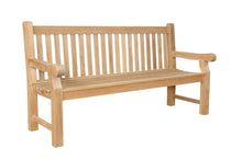 Devonshire 4-Seater Extra Thick Bench In Teak, 39 H x 72 W x 26 L, Seats 4 People & Delivered Free In 5-9 Working Days.