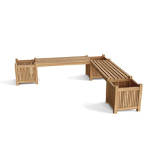 Raw Teak Chapman Bench, 2 Benches + 3 Accessory Box - 19 H x 82 W x 82 L, Arrives In 5 - 9 Working Days.