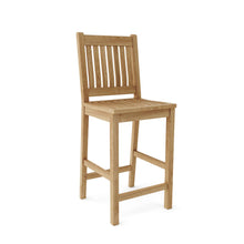 Avalon Teak Bar Chair, 48 H x 19 W x 19 D, Delivered Free, Arrives in 5-9 Working Days For Easy Assembly.