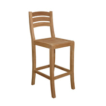 Mandalay Teak Bar Chair, 45.5 H x 17 W x 22.5 D, Delivered Free, Arrives in 5-9 Working Days For Easy Assembly.