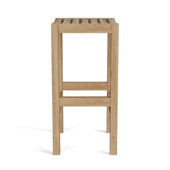 New Teak Montego Backless Bar Chair, 30 H x 18 W x 14.5 D, Delivered Free, Arrives in 5-9 Working Days For Easy Assembly.