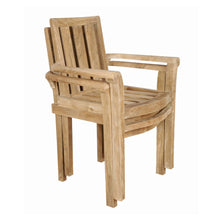 4-Piece Teak Stackable Armchair, 34 H x 25 W x 21 D, Delivered Free, Arrives in 5-9 Working Days Fully Assembled.