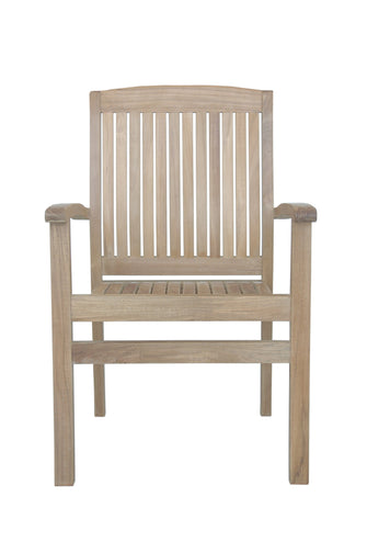 Memorable Bahama Sahara 9-Piece Dining Set In Teak, With Stackable Chairs For Easy Storage, Set Delivered Free In 5-9 Days.