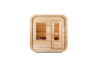 Dundalk CT Luna Sauna, Seats 2 - 4 People. Hand Made In Canada From White Cedar & Delivered Free.