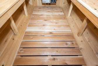 CT Harmony Barrel Sauna, Seats 2-4 People, Made In Canada From White Cedar & Delivered Free.